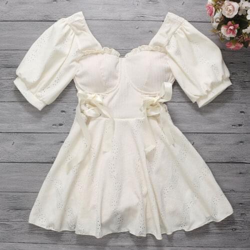 2021 Women Solid Swimsuit One Piece Swimwear Short Sleeve Swim Beach Dress Summer Sexy Swimming Beachwear Ladies Bathing Suit