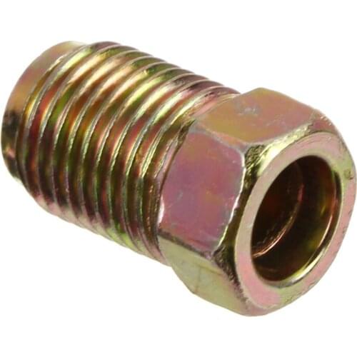 20x Brake Line Fittings End Union Nuts For 3/16" Tube Inverted Flares Male Metric Set Accessories 20pcs Zinc Plating-coloring