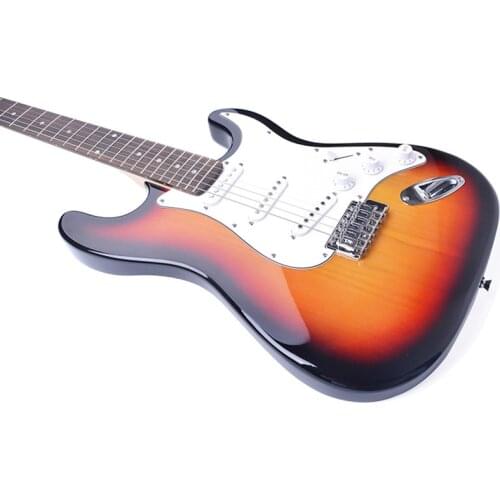 39 Inch Electric Guitar Solid Basewood Electric Bass Concert Left Hand Guitar Beginner Guitar Gift AGT212