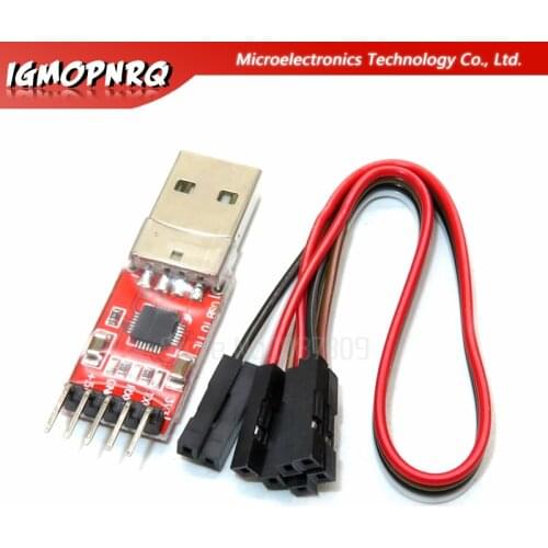1 set USB 2.0 to TTL UART 5PIN Module Serial Converter CP2102 STC PRGMR Free Cable EM88