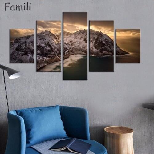 5PCS HD Printed ringerike norway ringerike Painting Canvas Print room decor print poster picture canvas Free shipping