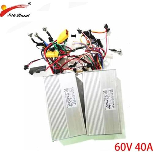 60V 40A Aluminum Alloy Electric Scooter Controller Front Rear DC Controller For 60v Electric Scooter Patinete Eletrico Sale