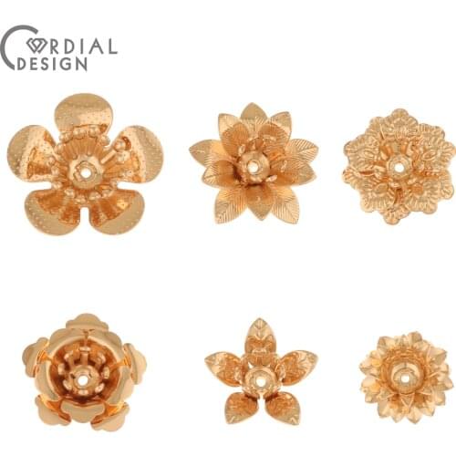 Cordial Design 100Pcs Jewelry Accessories/Charms/Flower Shape/DIY Earrings Making/Hand Made/Jewelry Findings & Components