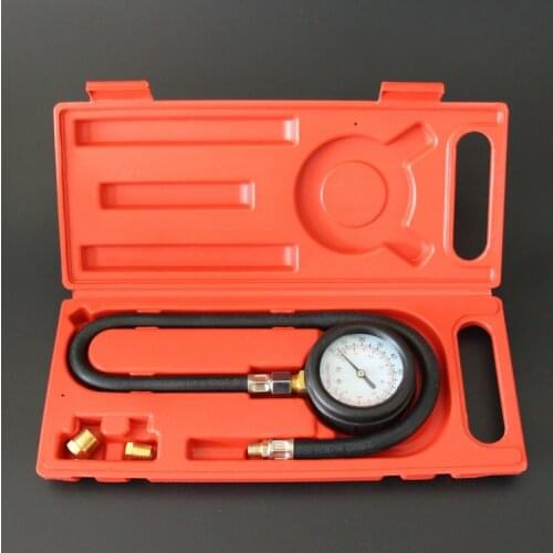 Auto Fuel Injection Pump Pressure Tester Kit Car Petrol Gas Engine Cylinder Compression Gauge Car Diagnostic Tool