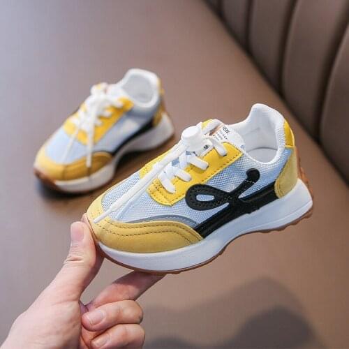 CAPSELLA KIDS Sports Shoes for 2-12 Years Baby Toddler Shoes Boys Girls Fashion Sneakers Children Breathable Running Shoes 26-36