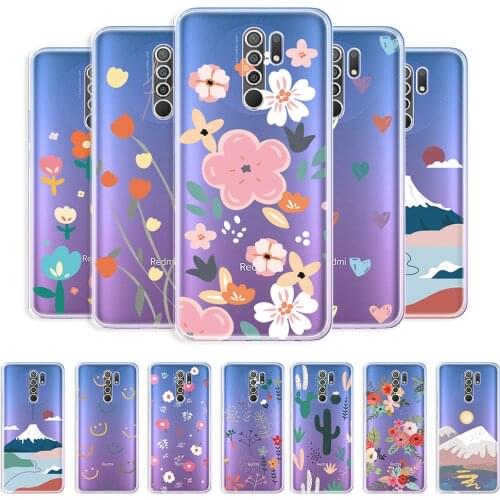 For Xiaomi Redmi 9C NFC Case Clear Phone Case For Redmi 9T 9C 9A Transparent Soft Cover For Redmi 9 9AT Shockproof Fashion Coque