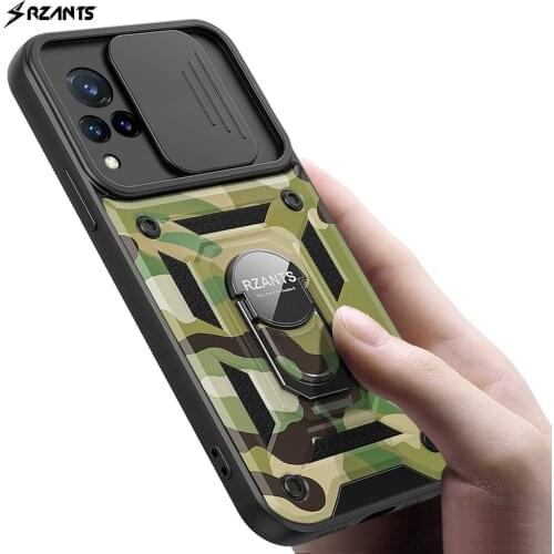 Rzants For VIVO V21 V21E 4G Case [Jungle tank] Military Camouflage Shockproof Ring Holder Hard Casing Lens Protection Man Cover