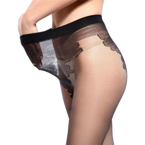 CUHAKCI Women Sexy Tights Skin Black Stockings Summer Thin High Elastic Underwear Nylon Pantyhose Long Thigh Girl Panty