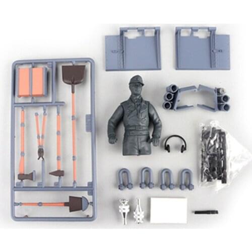 DIY Soldier Parts Tools for HengLong 1/16 Tiger I RC Tank Armored Car 3818 Spare Parts Accessories