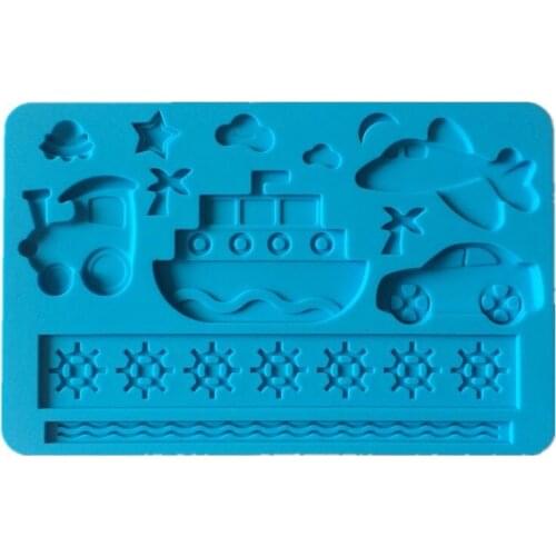 New Arrival Transportation (Car,Truck,Plane,Ship) Cake Cookie Mould ,Silicone Chocolate Fondant Mold,Handmade Baking Tool