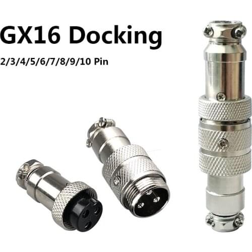 Gx16 butting aviation connector plug docking femal & mele 2pin 3pin 4pin 5pin 6pin 7pin 8pin 9pin 10pin circular connector
