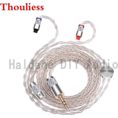 Thouliess HIFI 3.5/2.5/4.4 Balanced 7nOCC Silver plated Headphone Upgrade Cable For im01 im02 im03 im04 im50 im70