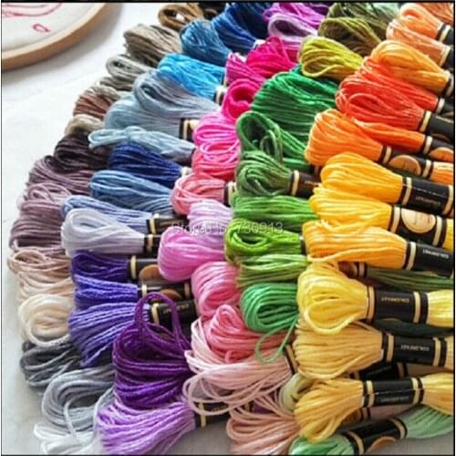 All Different Colors Total 100 Pieces Embroidery Floss Thread / Cross Stitch Floss Thread