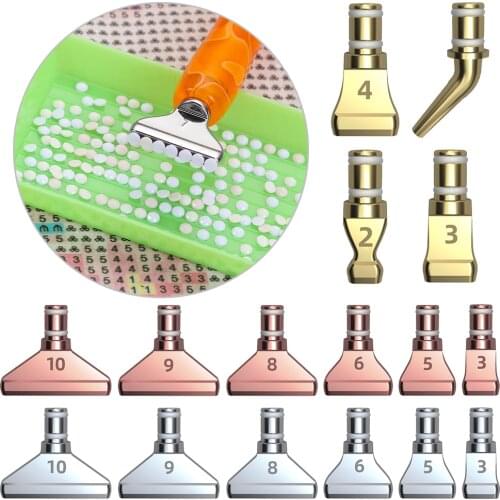 New Diamond Painting Pen Replacement Pen Heads Multi Placers Alloy Point Drill Pens Heads Quick Cases Tool Nail Art Pen Tips