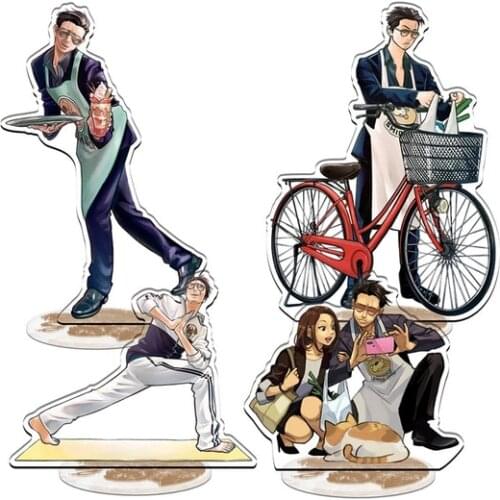 NEW Hot 2021 Anime The Way of the Househusband Gokushufudo Tatsu Acrylic Stand Figure Model Desktop Toy Decor Cosplay