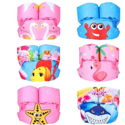 Foam Cartoon Baby Arm Ring buoyancy vest baby swim rings garment of floating kids safety life vest childrens Swim life jackets