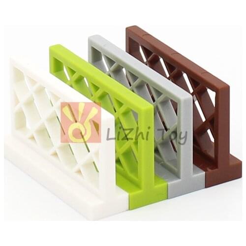 Compatible with 3185 Fence 1X4X2 Handrail DIY Building Enlighten Block Bricks Particles Street View My City Constructions