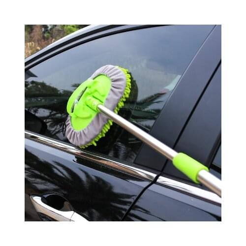 New Car Wash Cleaning Brush Microfiber Chenille Mop dust Broom Telescopic Handle Windows Foam Water Flow Bottle Car Accessories