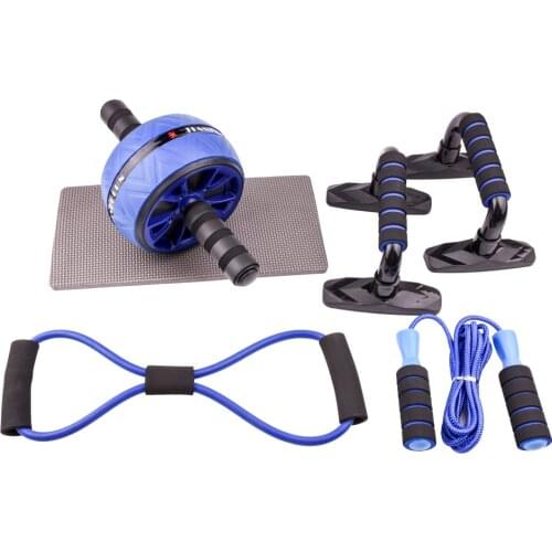 Jump Ropes Resistance Bands AB Wheel Roller Push up Rack Set Boxing Training Workout Equipment for Home Weight Loss Accessories