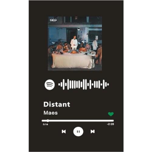 Spotify Glass Art Board Personalized Photo Music Spotify Code Album Plate Fashion Black Acrylic Board Anniversary Photo Cover