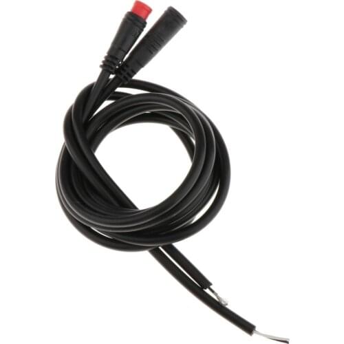 Electric Bike Extension Cable 2Pin/3Pin/5Pin/6Pin Plug Connector E-Bicycle for Mid/Hub Motor Conversion Kit