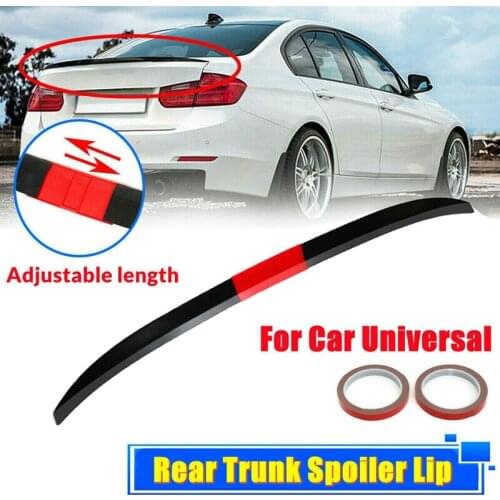 Universal Carbon Style Three-Section Tail Wing With Adjustable Length Car Accessories Tail Wing For Trunk Spoilers