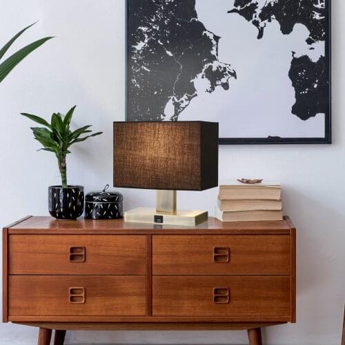 High quality modern metal living room bedside luxury table lamp for hotel home decor