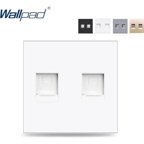 Wallpad Double DATA 2 RJ45 Ports Outlet Function Key For Module only 52*52mm