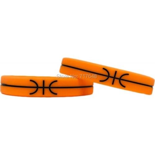 100pcs Inspirational Quote BASKETBALL wristband silicone bracelets free shipping by ePacket A
