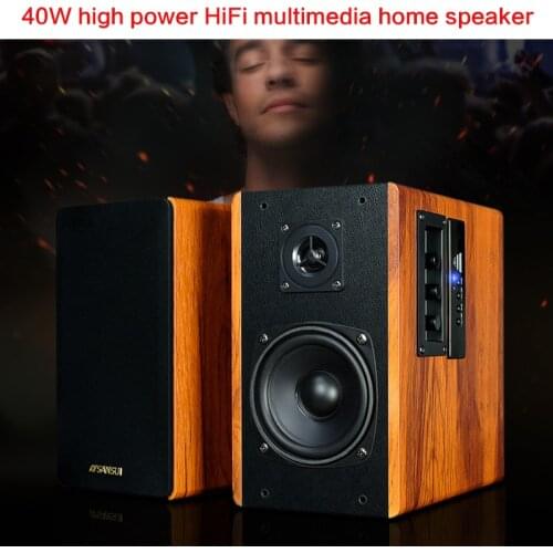 40W High Power Bluetooth Speaker 4 Inch Home Multimedia Computer Audio HiFi Enthusiast Subwoofer Speaker Bookshelf Audio