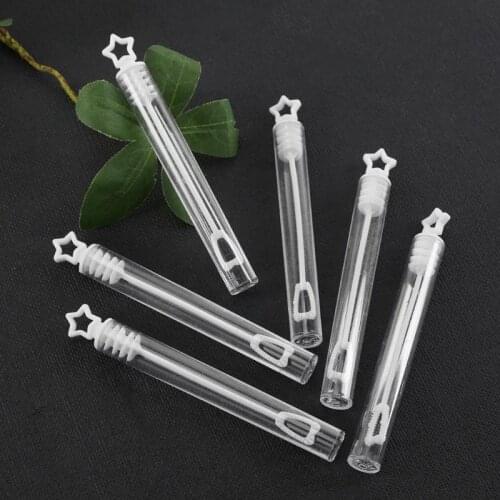 60pcs Bubble Maker Water Bottle Toy Love Heart Wand Tube Wedding Party Dropshipping