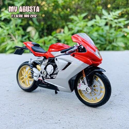Bburago 1:18 MV Agusta F3 Serie Oro 2012 Factory Edition Static Die Cast Vehicles Collectible Motorcycle Model Toys