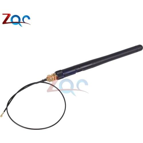 2.4G Wireless SMA Antenna IPEX Extension Cable 3dBi Gain Antenna for ESP8266 ESP-02/ESP-05/ESP-07 NRF24L01+ PA CC2500 Module