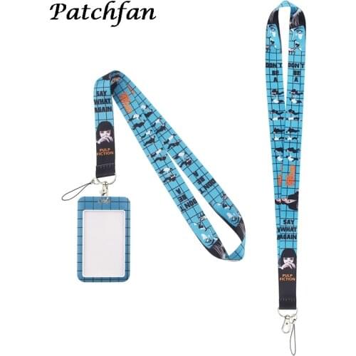AD104 Patchfan Tv Show Cartoon Key ID Phone USB Badge Holders Phone Neck Straps webbing Kids Lanyard And Card Cover