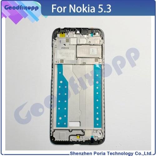 For Nokia 5.3 TA-1234 TA-1223 TA-1229 TA-1227 Media Case Front Frame ,Middle Bezel Frame ,LCD Screen Support Front Frame