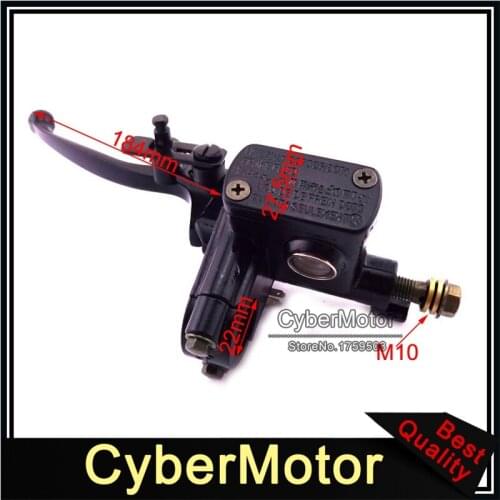 7/8'' 22mm Alloy Hydraulic Brake Master Cylinder Left Handle Lever For 50cc 70cc 90cc 110cc 125cc 150cc Chinese ATV Quad