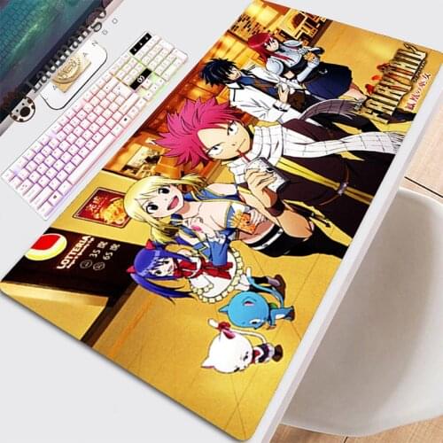 Mouse Gamer Pads Gaming Computer Mause Kawaii Accessories Mats Anime Keyboard Table Desk Xxl Cute Mausepad Cool Fairy Tail Pads