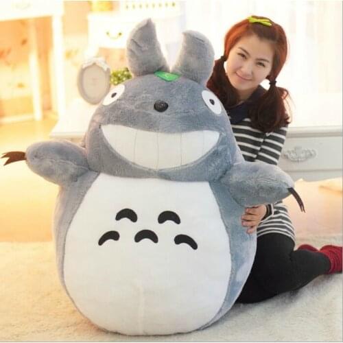 Hot 23" 60cm Selling Item Totoro Cartoon Movies Plush Toys Smiling High Quality Brinquedos Dolls Factory Price Free Shipping
