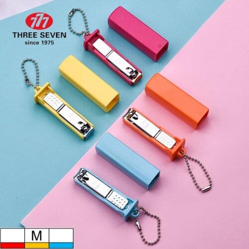 THREE SEVEN/777 Sweetheart Series Nail Clippers Trimmers H-carbon Steel Manicure Care Professional Pedicure Nail Tools 4 Colors