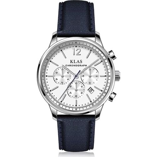 Mens Simple concept minimalist wind quartz contracted temperament original design KLAS