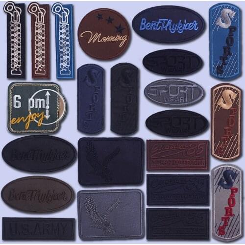 Zipper Letter Patch Stripes Clorhing Stickers Embroidered Patches for Clothing DIY Sport Badges Iron on Patch for Jacket Appliqu