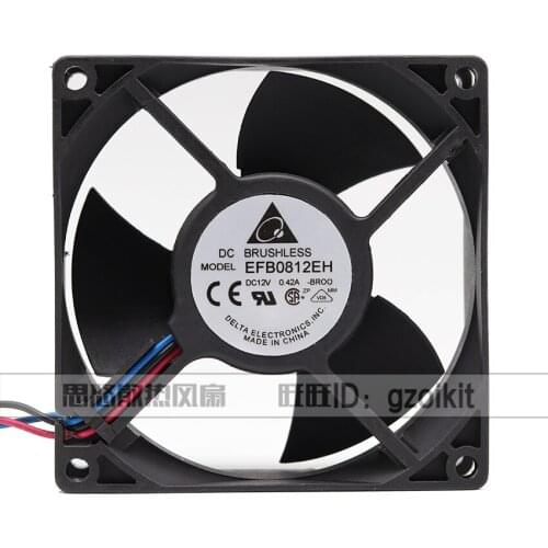 New original EFB0812EH BROO 8CM 8025 12V 0.42A high wind volume server inverter fan