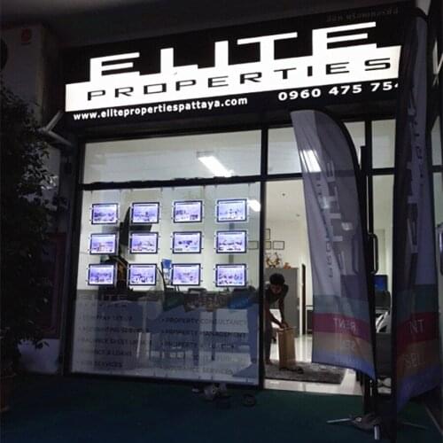 Single Side A3 Landscape Acrylic Poster Frame LED Window Display Light Signs Pocket for Real Estate Agent,Shop Windows(12/pcs)