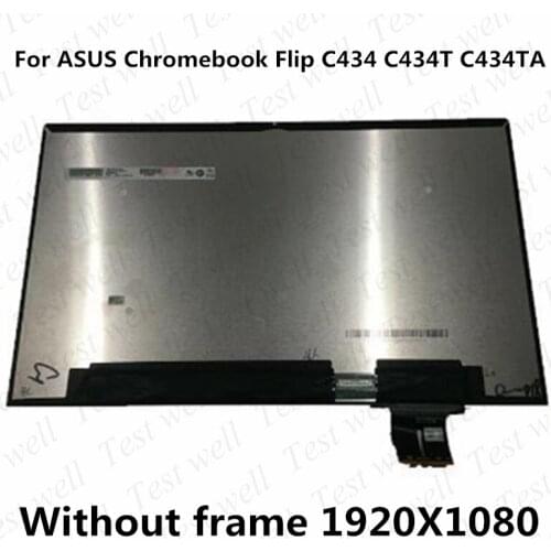 Original 14" inch For ASUS Chromebook Flip C434 C434T C434TA assembly FHD 1920X1080 LCD Screen LCD assembly replacement