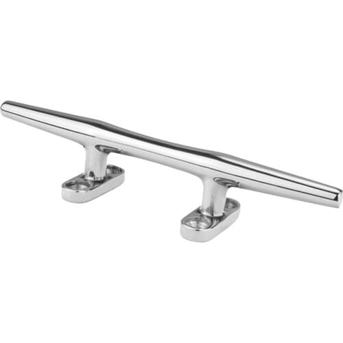 316 Stainless Steel Boat Open Base Cleat Marine Grade 6 inch 15cm (Mirror Polished)