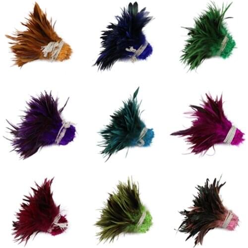 Wholesale 1000 PCS/Bunch Rooster Feather Real Chicken Feather 10-15 CM/4-6 inch for Costume Skirt/Dress Decoration Crafts plumes