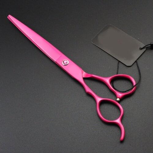 Custom 7 inch left hand Straight Hair Cutting Scissor Dog Grooming Scissors Shear Hair Cutting Trimmer Hairdressing Clippers