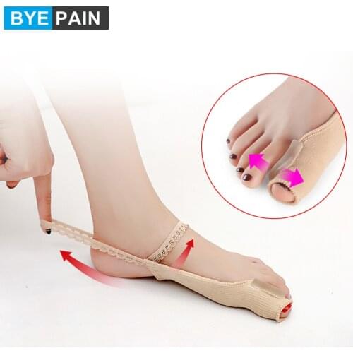 1Pair Bunion Corrector Gel Pad Stretcher Nylon Hallux Valgus Protector Guard Foot Care Toe Separator Orthopedic Straightener