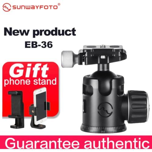 SUNWAYFOTO EB-36 Traveller Tripod Ball Head Quick Release Clamp For DSLR Panoramic BallHead Release Clamp with Arca Plate
