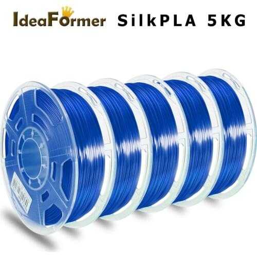 Ideaformer 3D Printer Silk PLA 5kg 1KG/Rolls 1.75MM 3d Silk Filament 3D Printer Full Color Silk Fialment For DIY 3D Printing